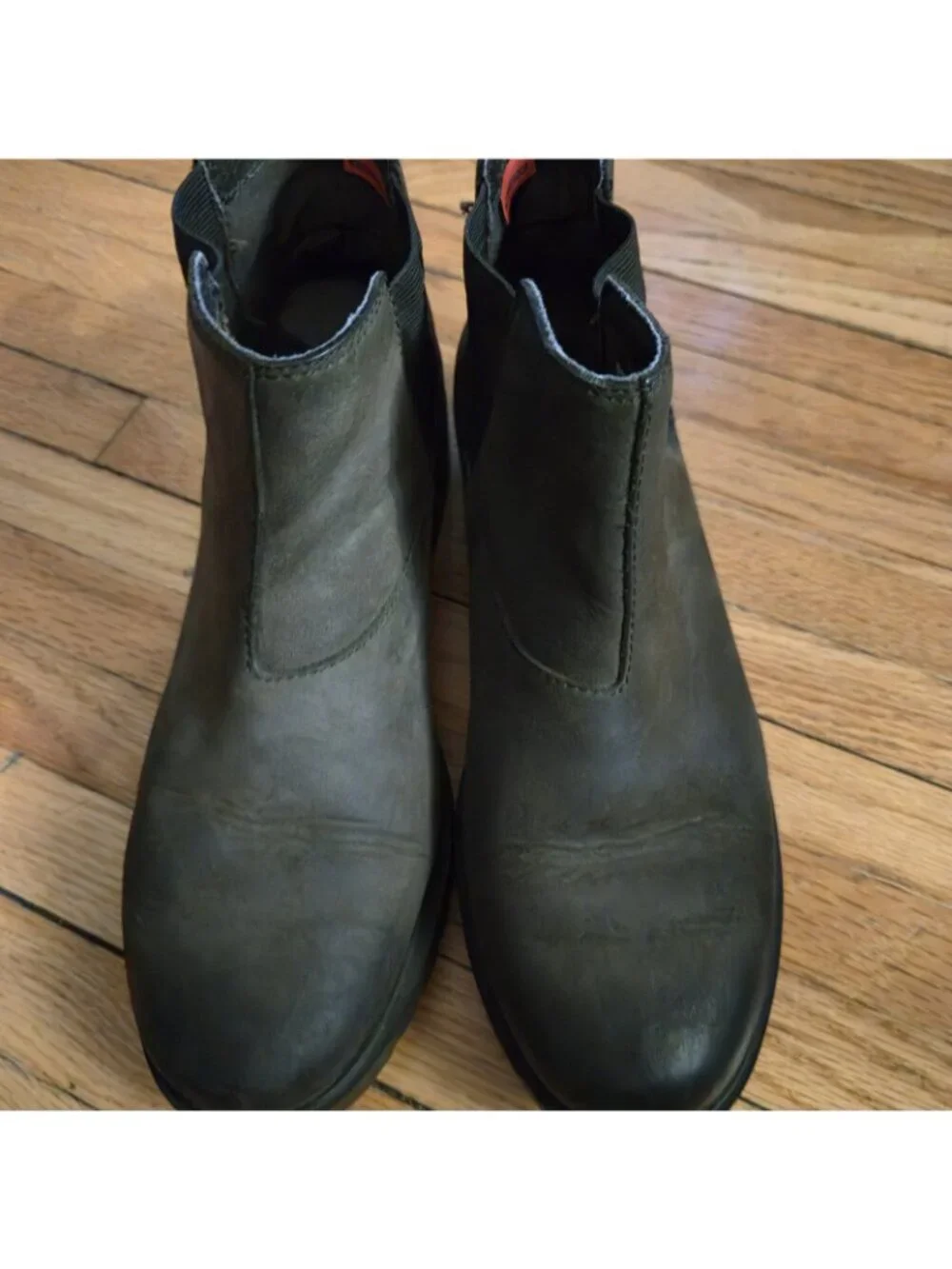 Sorel Lennox Chelsea Black Waterproof Leather Boots Women's Size 9
